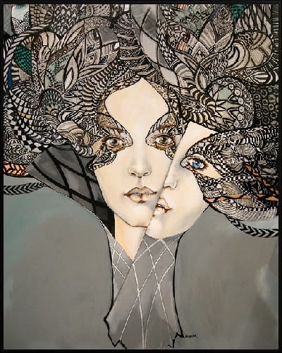 plakat Maggie Piu, Mistrz i Małgorzata 2, 40x50 cm, rama alu czarna 41x51 cm.jpg