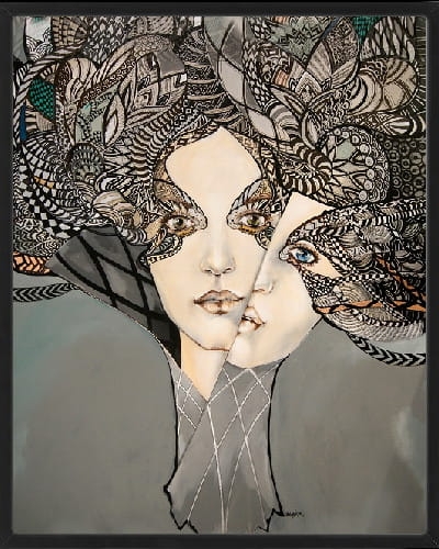 plakat Maggie Piu, Mistrz i Małgorzata 2, 40x50 cm, rama basic czarna 42x52 cm.jpg