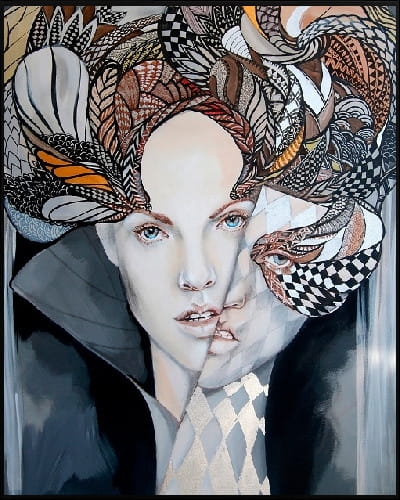 plakat Maggie Piu, Mistrz i Małgorzata 3, 40x50 cm, rama alu czarna 41x51 cm.jpg