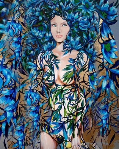 plakat Maggie Piu, Niebieska, 40x50 cm.jpg