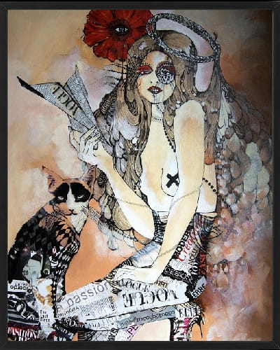 plakat Maggie Piu, Makowe Oko Opatrzności, 40x50 cm, rama basic czarna 42x52 cm.jpg