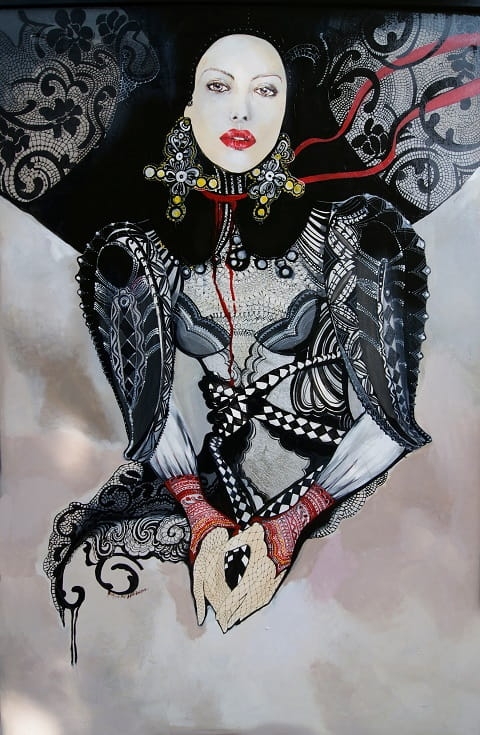 obraz Maggie Piu, Anna Bolena, 80x120 cm, oryginał.jpg