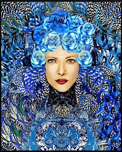 plakat Maggie Piu, Psicatus, 40x50 cm, rama alu czarna 41x51 cm.jpg