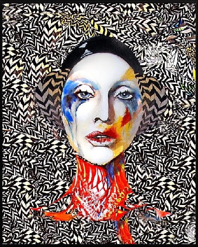 plakat Maggie Piu, Psychodelic Tosca, 40x50 cm, rama alu czarna 41x51 cm.jpg