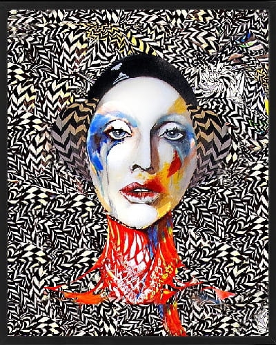 plakat Maggie Piu, Psychodelic Tosca, 40x50 cm, rama basic czarna 42x52 cm.jpg