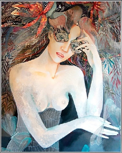 plakat Maggie Piu, Raj Utracony, 40x50 cm, rama alu srebrna 41x51 cm.jpg