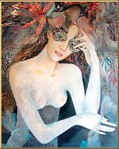 plakat Maggie Piu, Raj Utracony, 40x50 cm, rama alu złota 41x51 cm.jpg