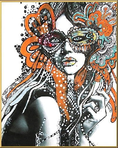 plakat Maggie Piu, Sasza P., 40x50 cm, rama alu złota 41x51 cm.jpg