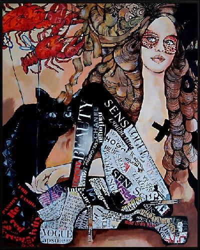 plakat Maggie Piu, Sensvoque, 40x50 cm, rama alu czarna 41x51 cm.jpg