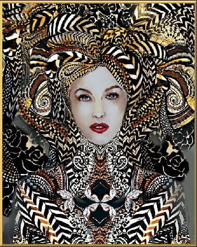 plakat Maggie Piu, Toredo, 40x50 cm, rama alu złota 41x51 cm.jpg