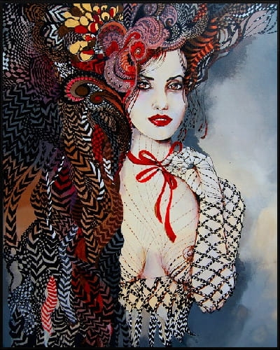 plakat Maggie Piu, Traviata, 40x50 cm, rama alu czarna 41x51 cm.jpg