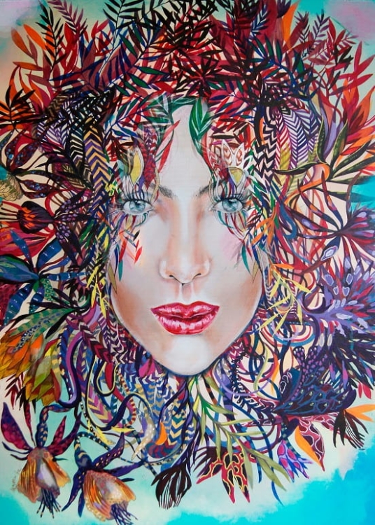 obraz Maggie Piu, Kolor 2, Medusy, 60x90 cm, giclee.jpg