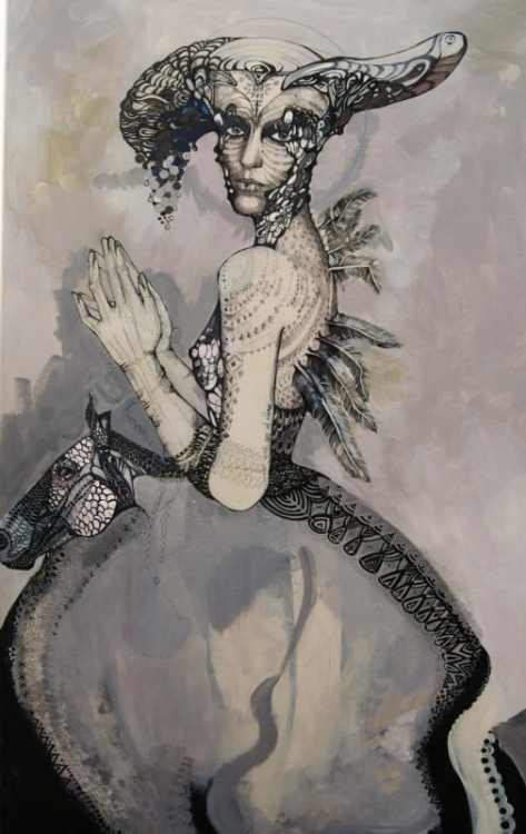 obraz Maggie Piu, Anja spiritus cellebritus, 60x120 cm, oryginał.jpg
