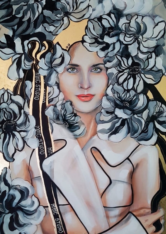 obraz Maggie Piu, Lady Ho, 60x90 cm, oryginał.jpg