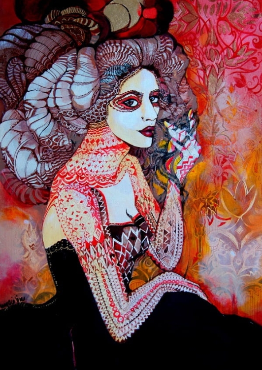obraz Maggie Piu, Lady M, 60x80 cm, oryginał.jpg