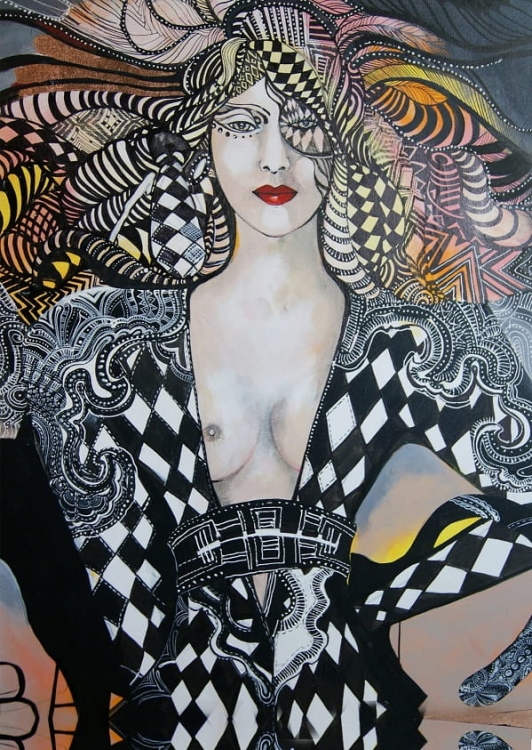 obraz Maggie Piu, Ballmain I Fashion Games, 60x90 cm, oryginał.jpg