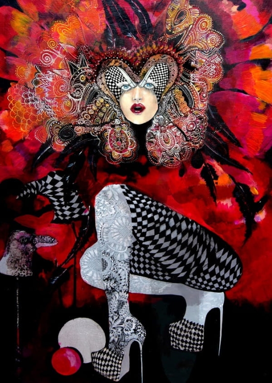 obraz Maggie Piu, Raven, 70x100 cm, oryginał.jpg
