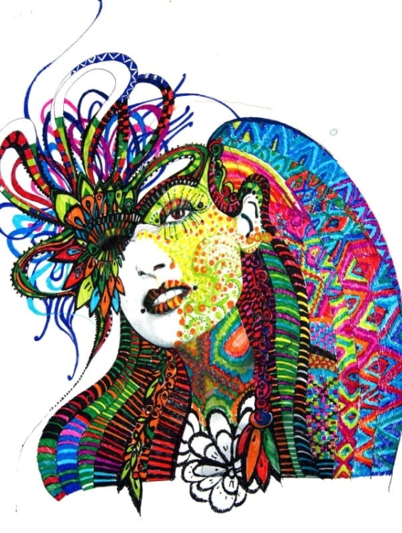 obraz Maggie Piu, Salma na haju spiritus cellebritus, 40x50cm, oryginał.jpg