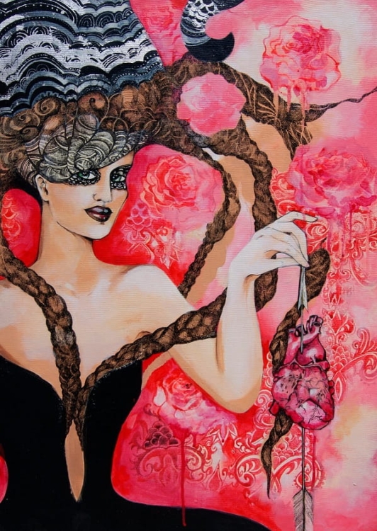 obraz Maggie Piu, Twoje serce należy do mnie, 60x80 cm, oryginał .jpg