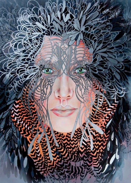 obraz Maggie Piu, Silver 1, 70x100 cm, oryginał.jpg