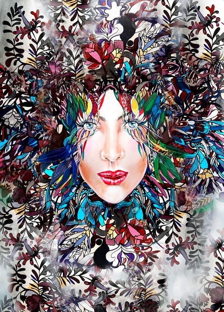 obraz giclee, Blue Velvet, 70x100 cm, Maggie Piu.jpg