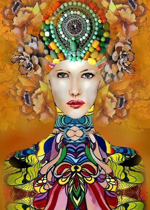 obraz Maggie Piu, Yellow Ignis, 60x90 cm, giclee.jpg