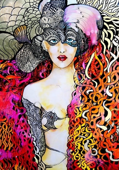 obraz giclee, Meduza złota, 60x90 cm, Maggie Piu.jpg