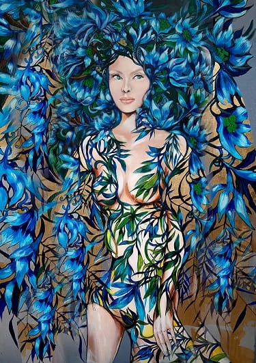obraz giclee, Niebieska, 60x90 cm, Maggie Piu.jpg