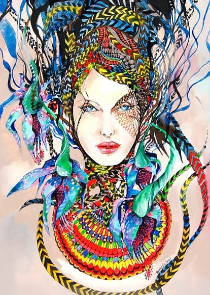obraz Maggie Piu, Kundry 2, PopDiva, 60x90 cm, giclee.jpg