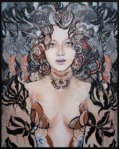 plakat Maggie Piu, Madame Hashimoto, 40x50 cm, rama alu czarna 41x51 cm.jpg