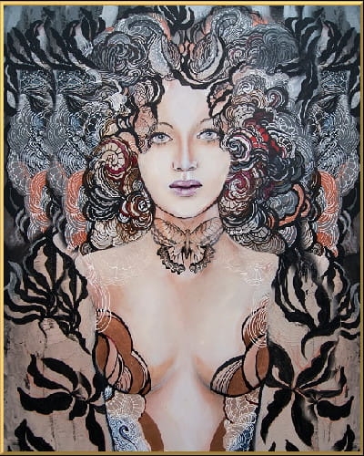 plakat Maggie Piu, Madame Hashimoto, 40x50 cm, rama alu złota 40x50 cm.jpg