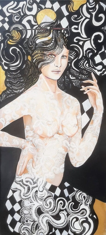 Balmain II Fashion Games, 70x150 cm, oryginał.jpg