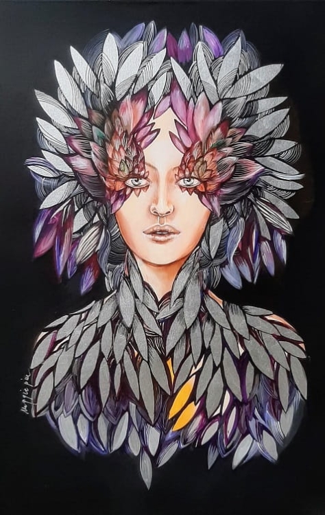 Lady Gina, 60x90 cm, oryginał.jpg