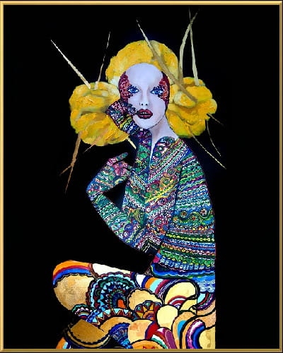 plakat Maggie Piu, Orawska Geiko I, 40x50 cm, rama alu złota 40x50 cm.jpg