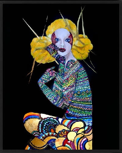 plakat Maggie Piu, Orawska Geiko I, 40x50 cm, rama basic czarna 42x52 cm.jpg