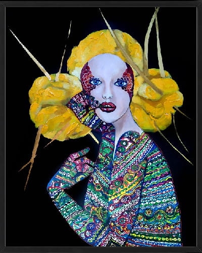 plakat Maggie Piu, Orawska Geiko II, 40x50 cm, rama basic czarna 42x52 cm.jpg