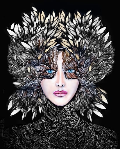 plakat Maggie Piu, Lady Gorudo Silver, 40x50 cm.jpg