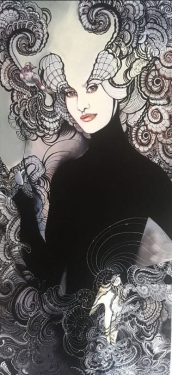 Lady Black, 70x150 cm, giclee.JPG