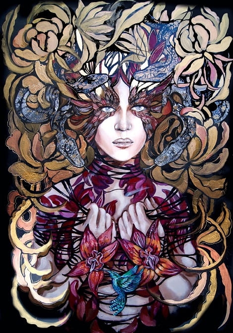 Plakat Maggie Piu, Lady Hebi, 70x100 cm.jpg