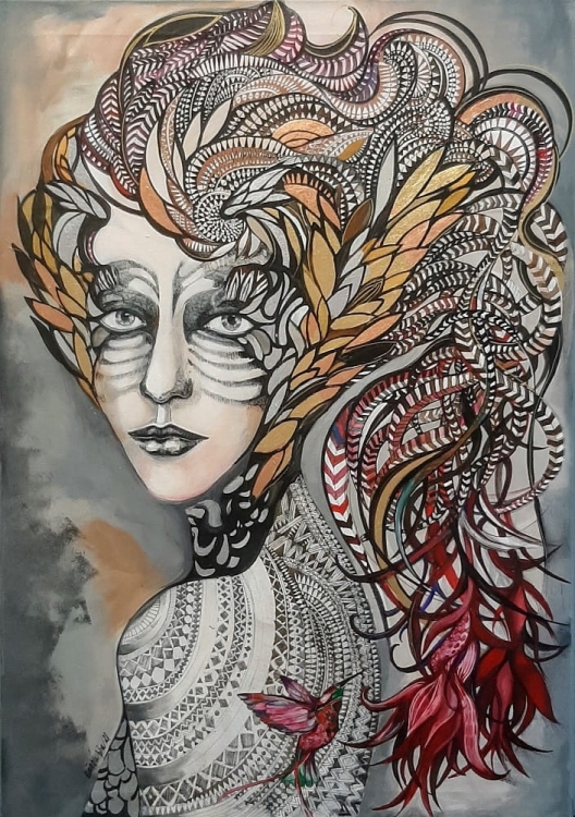 obraz Maggie Piu, Kundry 21, 70x100 cm, oryginał.jpg