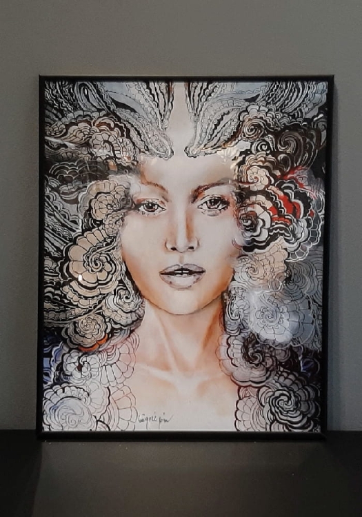 Carmen face-to-face 40x50 cm, rama alu black 40x50 cm.jpg