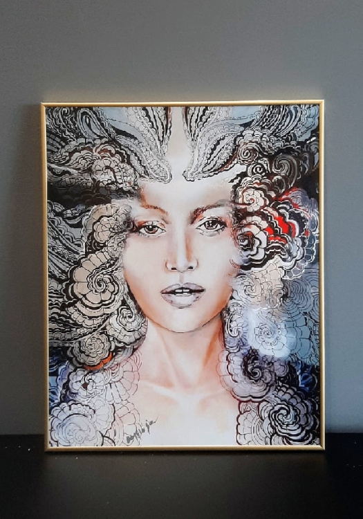 Carmen face-to-face 40x50 cm, rama alu gold 40x50 cm, antyreflex.jpg
