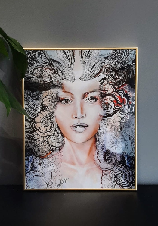 Carmen face-to-face 40x50 cm, rama alu gold 40x50 cm, antyreflex, v2.jpg
