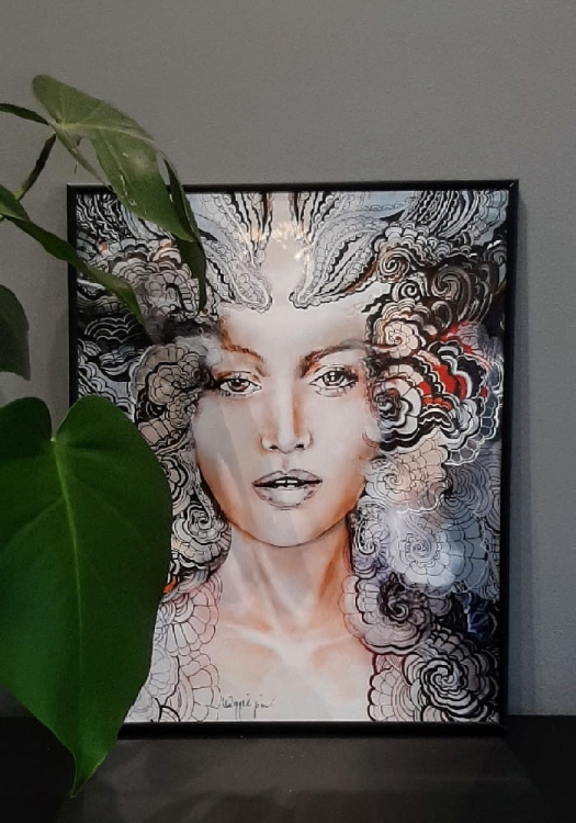 Carmen face-to-face 40x50 cm, rama alu black 40x50 cm.jpg