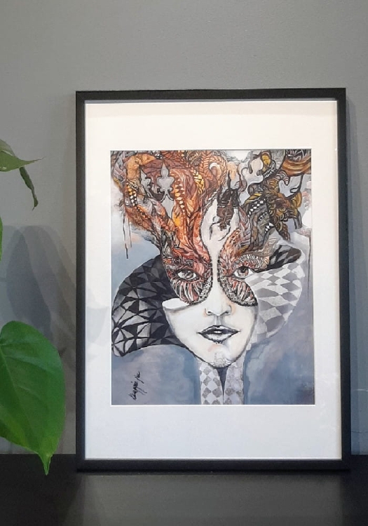 Królowa Margot 40x50 cm, rama basic 52x72 cm.jpg