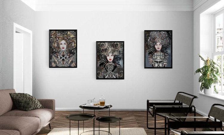 Hybrydy, czarna rama, Sitting_room.jpg