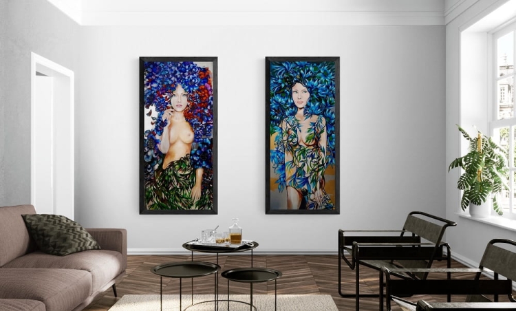 Zielona i Niebieska, ciemna rama, Sitting_room.jpg