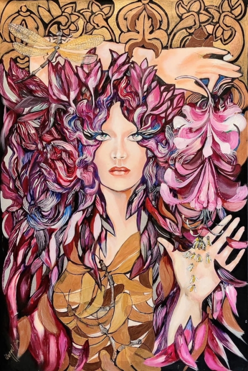 Lady Tonbo, 60x90 cm, oryginał.jpg