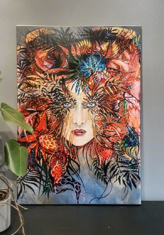 Gold-1 Medusa, 70x100 cm, giclee, 2021, kwiatek.jpg