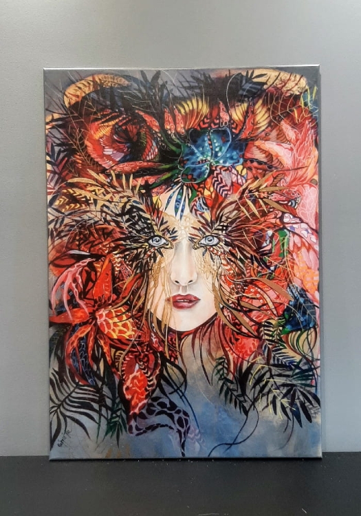 Gold-1 Medusa, 70x100 cm, giclee, 2021, ściana 1.jpg